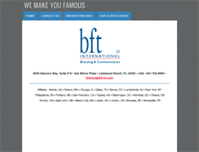 Tablet Screenshot of bft-int.com